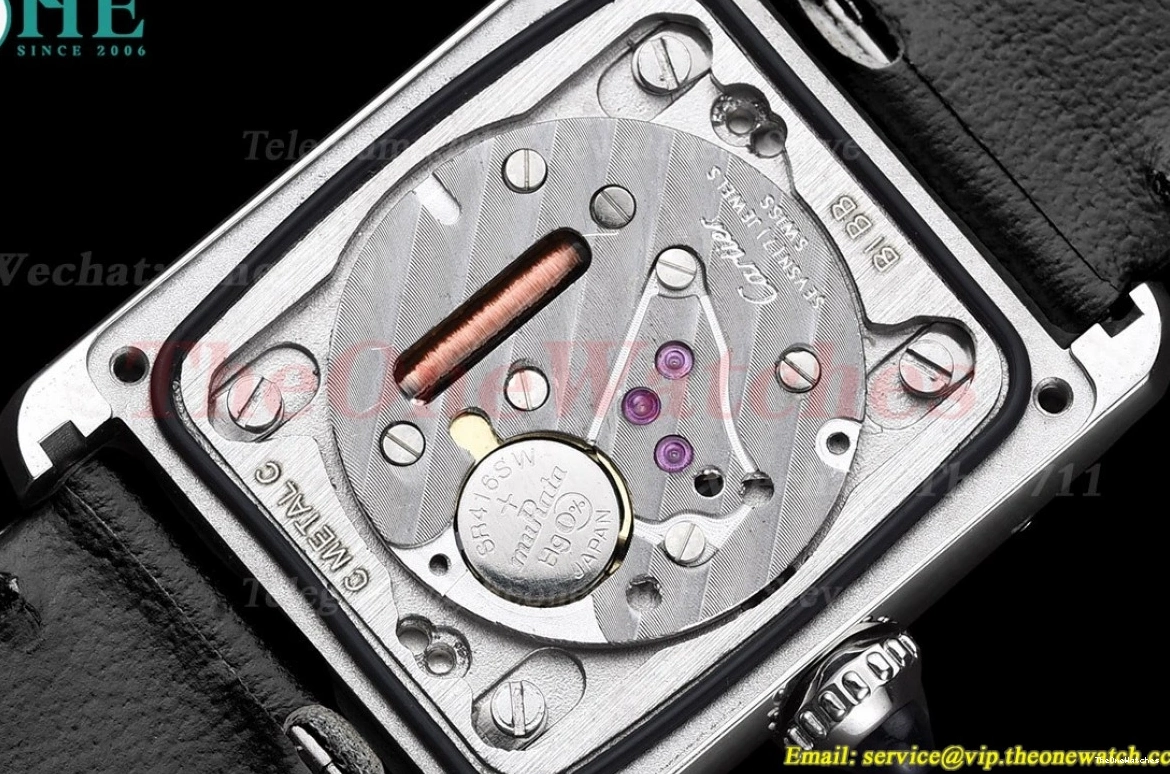 Tank Must Black Quartz On K11F dial White Leather Strap Small 0517